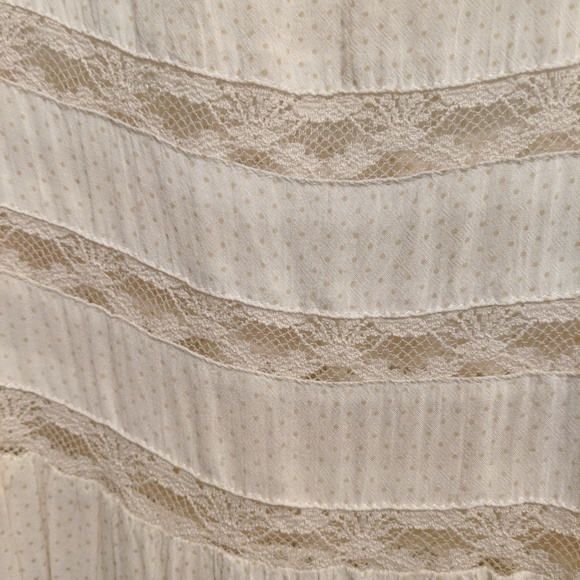 Free People | Flowy Tank Top | Color: Cream/W | L - Picture 3 of 5